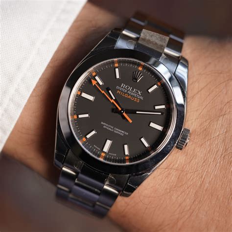 rolex milgauss black review.